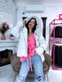 Puffy, short jacket "FUSION AD611" - BEIGE PRE-ORDER